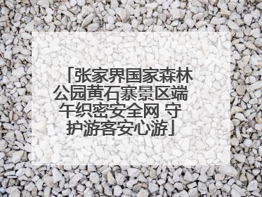 张家界国家森林公园黄石寨景区端午织密安全网 守护游客安心游