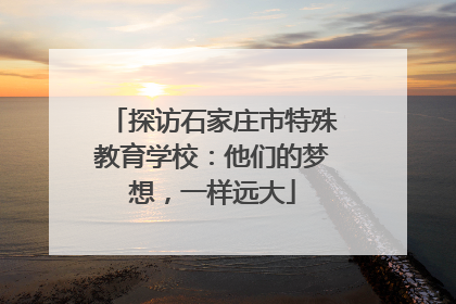 探访石家庄市特殊教育学校：他们的梦想，一样远大