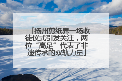 扬州剪纸界一场收徒仪式引发关注，两位“高足”代表了非遗传承的双轨力量