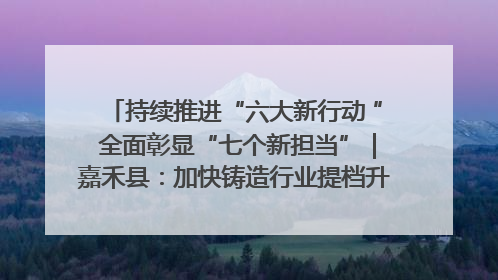 持续推进“六大新行动 ” 全面彰显“七个新担当”｜嘉禾县：加快铸造行业提档升级 助力绿色高质量发展