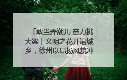 敢当弄潮儿 奋力挑大梁｜文明之花开遍城乡，徐州以昂扬风貌冲刺“万亿之城”
