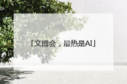 文博会，最热是AI