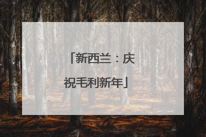 新西兰：庆祝毛利新年