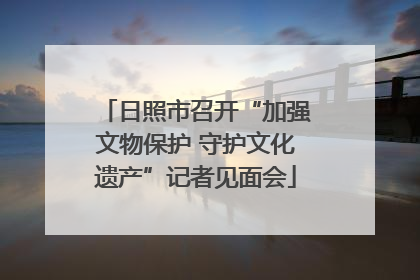 日照市召开“加强文物保护 守护文化遗产”记者见面会