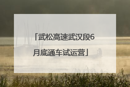武松高速武汉段6月底通车试运营