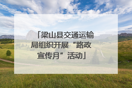 梁山县交通运输局组织开展“路政宣传月”活动
