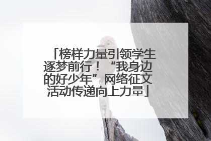 榜样力量引领学生逐梦前行！“我身边的好少年”网络征文活动传递向上力量