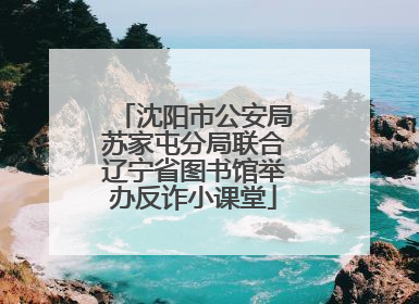沈阳市公安局苏家屯分局联合辽宁省图书馆举办反诈小课堂