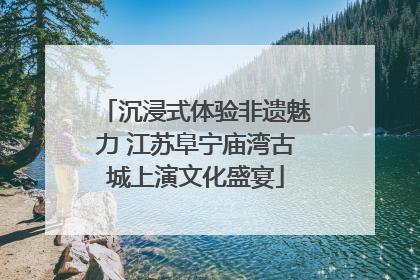 沉浸式体验非遗魅力 江苏阜宁庙湾古城上演文化盛宴