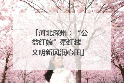 河北深州：“公益红娘”牵红线 文明新风润心田