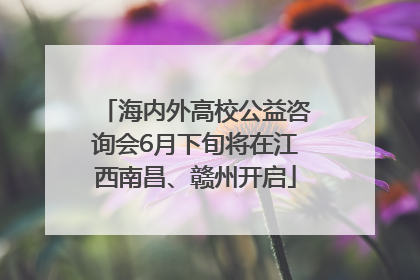 海内外高校公益咨询会6月下旬将在江西南昌、赣州开启
