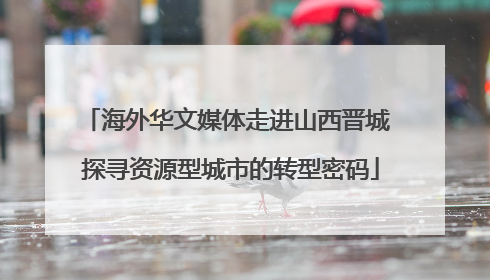 海外华文媒体走进山西晋城 探寻资源型城市的转型密码