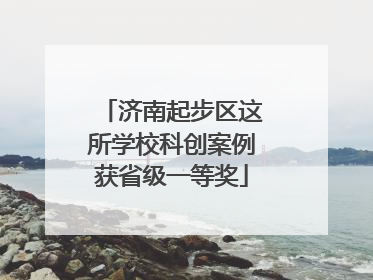 济南起步区这所学校科创案例获省级一等奖