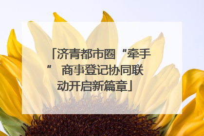 济青都市圈“牵手” 商事登记协同联动开启新篇章
