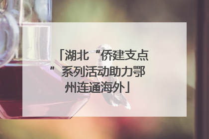 湖北“侨建支点”系列活动助力鄂州连通海外