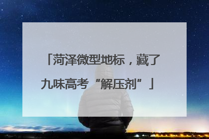 菏泽微型地标，藏了九味高考“解压剂”