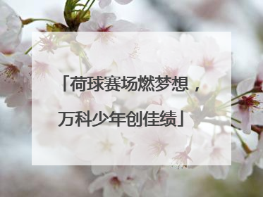 荷球赛场燃梦想，万科少年创佳绩