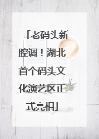 老码头新腔调！湖北首个码头文化演艺区正式亮相