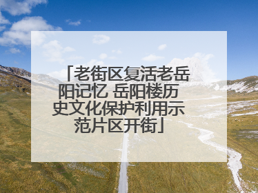 老街区复活老岳阳记忆 岳阳楼历史文化保护利用示范片区开街