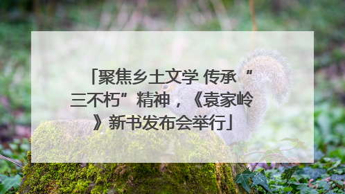 聚焦乡土文学 传承“三不朽”精神，《袁家岭》新书发布会举行