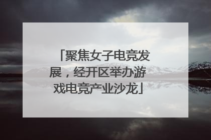 聚焦女子电竞发展，经开区举办游戏电竞产业沙龙