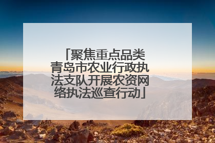 聚焦重点品类 青岛市农业行政执法支队开展农资网络执法巡查行动