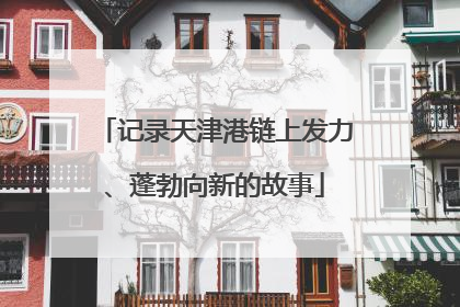 记录天津港链上发力、蓬勃向新的故事