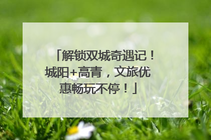 解锁双城奇遇记！城阳+高青，文旅优惠畅玩不停！