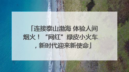 连接泰山渤海 体验人间烟火！“网红”绿皮小火车，新时代迎来新使命