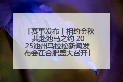 赛事发布丨相约金秋 共赴池马之约 2025池州马拉松新闻发布会在合肥盛大召开