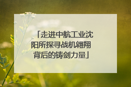走进中航工业沈阳所探寻战机翱翔背后的铸剑力量