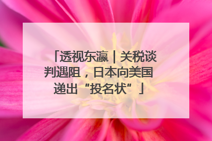 透视东瀛｜关税谈判遇阻，日本向美国递出“投名状”
