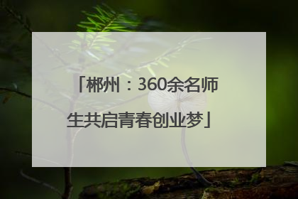 郴州：360余名师生共启青春创业梦
