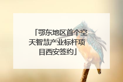 鄂东地区首个空天智慧产业标杆项目西安签约