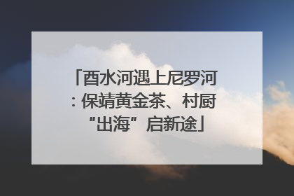 酉水河遇上尼罗河：保靖黄金茶、村厨“出海”启新途