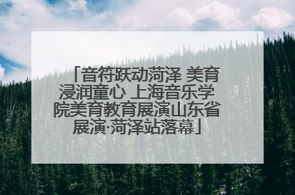 音符跃动菏泽 美育浸润童心 上海音乐学院美育教育展演山东省展演·菏泽站落幕