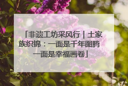 非遗工坊采风行｜土家族织锦：一面是千年图腾 一面是幸福画卷