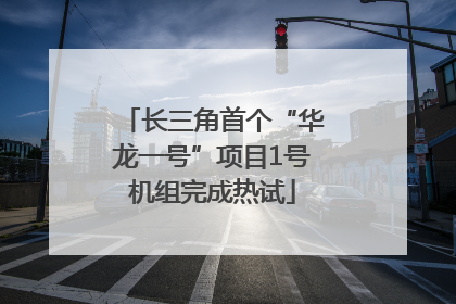 长三角首个“华龙一号”项目1号机组完成热试