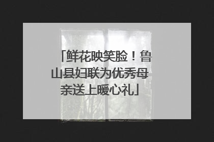 鲜花映笑脸！鲁山县妇联为优秀母亲送上暖心礼