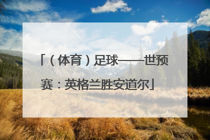 （体育）足球——世预赛：英格兰胜安道尔