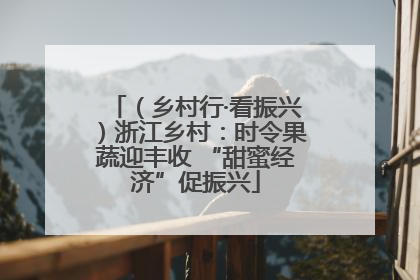 （乡村行·看振兴）浙江乡村：时令果蔬迎丰收 “甜蜜经济”促振兴