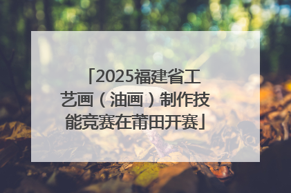 2025福建省工艺画（油画）制作技能竞赛在莆田开赛