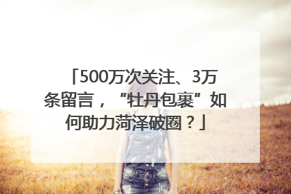 500万次关注、3万条留言，“牡丹包裹”如何助力菏泽破圈？