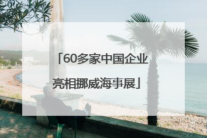 60多家中国企业亮相挪威海事展