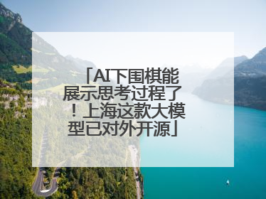 AI下围棋能展示思考过程了！上海这款大模型已对外开源