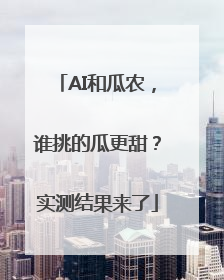 AI和瓜农，谁挑的瓜更甜？实测结果来了